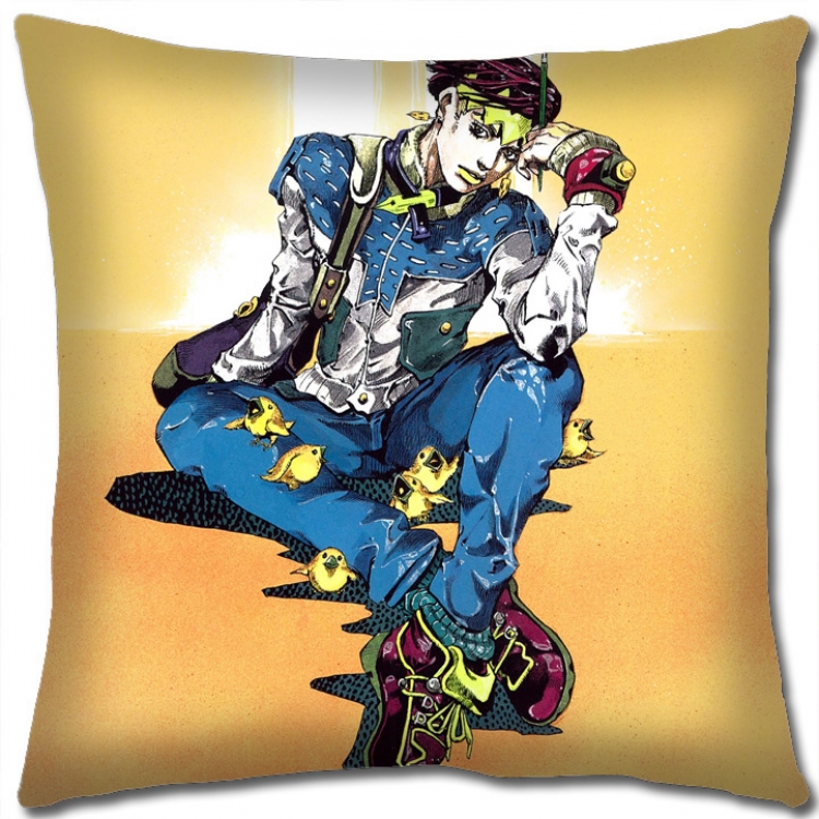JoJos Bizarre Adventure Anime square full-color pillow cushion 45X45CM NO FILLING J110