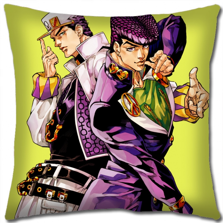 JoJos Bizarre Adventure Anime square full-color pillow cushion 45X45CM NO FILLING J1155