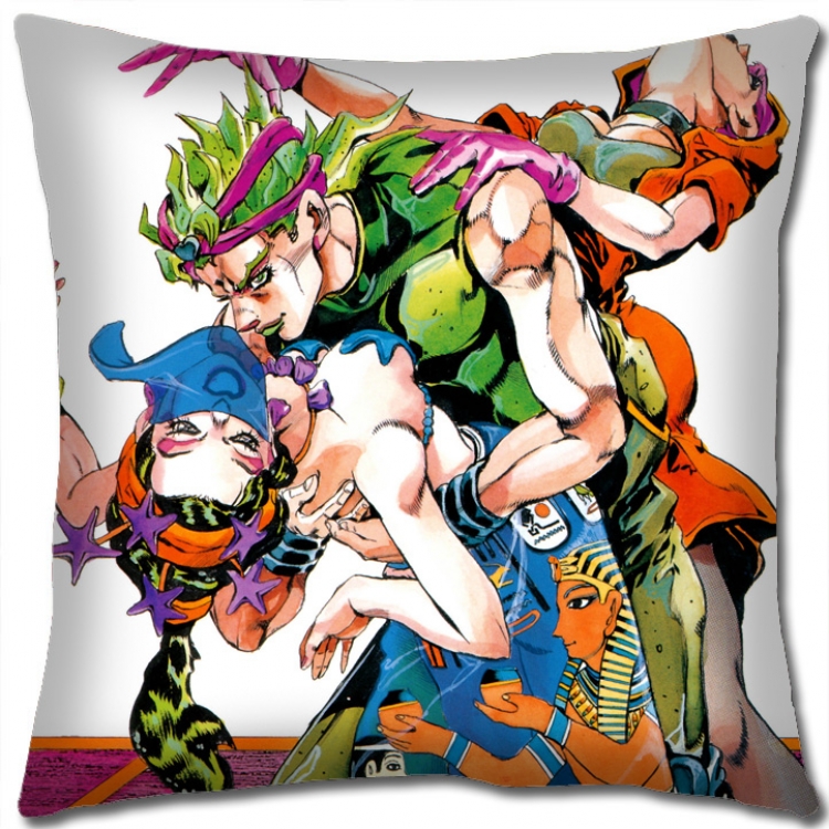 JoJos Bizarre Adventure Anime square full-color pillow cushion 45X45CM NO FILLING J1153