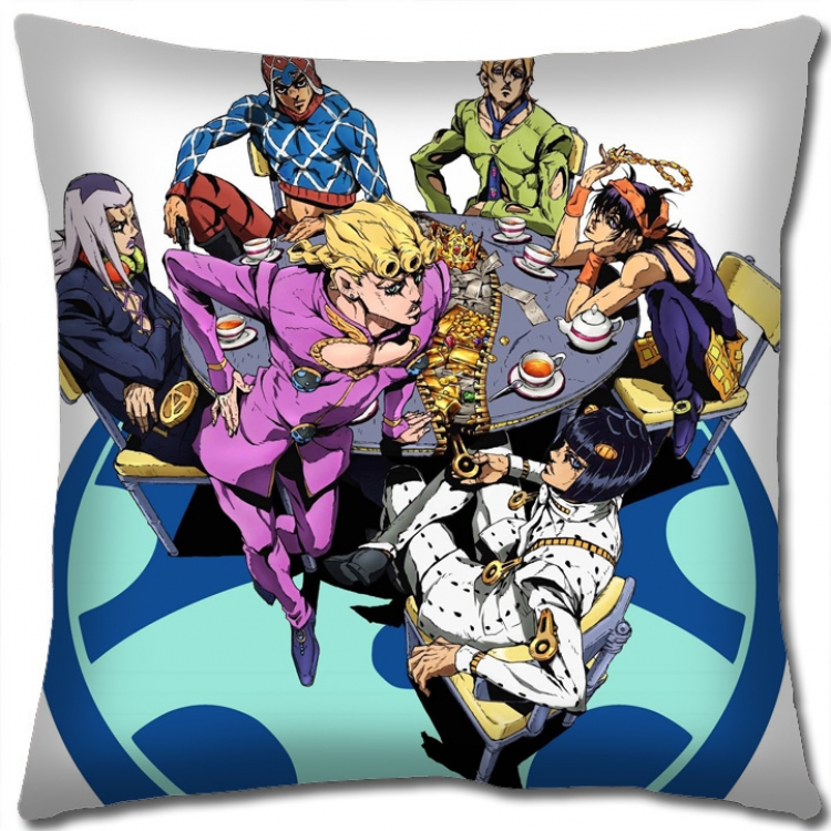 JoJos Bizarre Adventure Anime square full-color pillow cushion 45X45CM NO FILLING J11