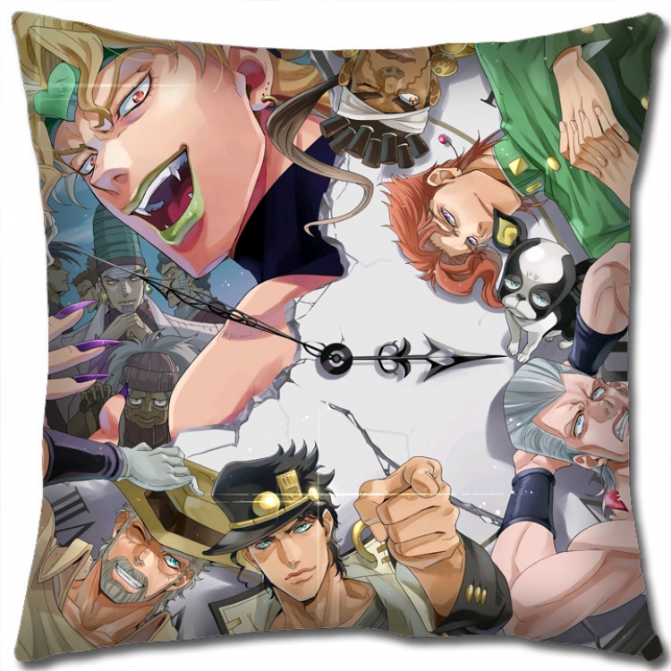 JoJos Bizarre Adventure Anime square full-color pillow cushion 45X45CM NO FILLING J144