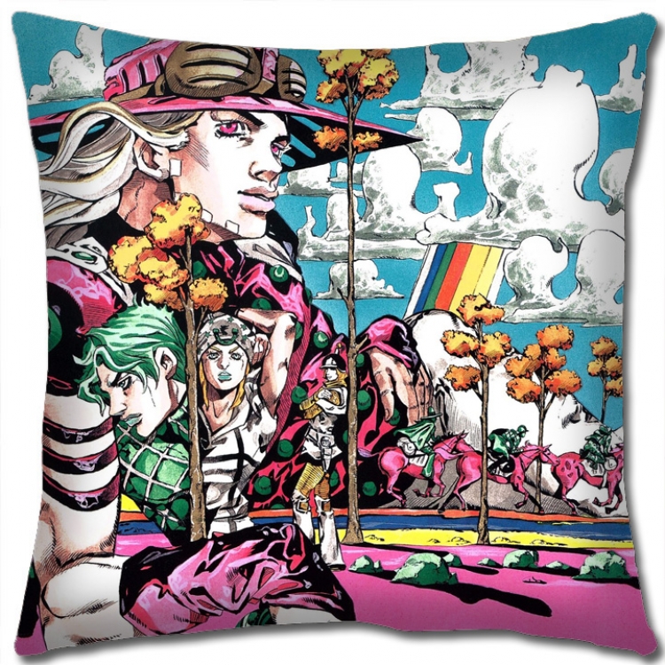 JoJos Bizarre Adventure Anime square full-color pillow cushion 45X45CM NO FILLING J115