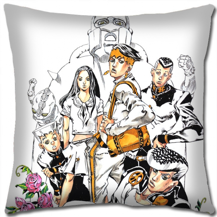 JoJos Bizarre Adventure Anime square full-color pillow cushion 45X45CM NO FILLING J127