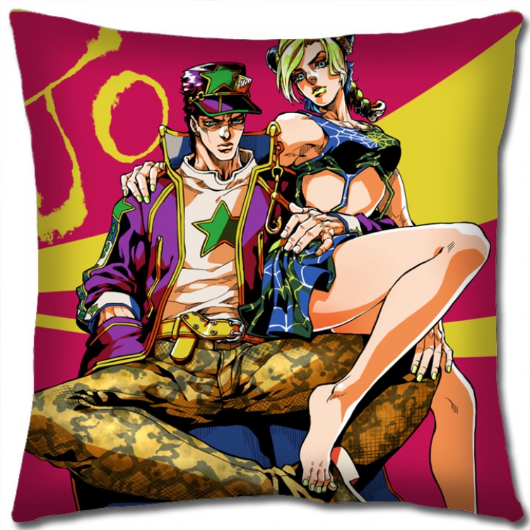 JoJos Bizarre Adventure Anime square full-color pillow cushion 45X45CM NO FILLING J133