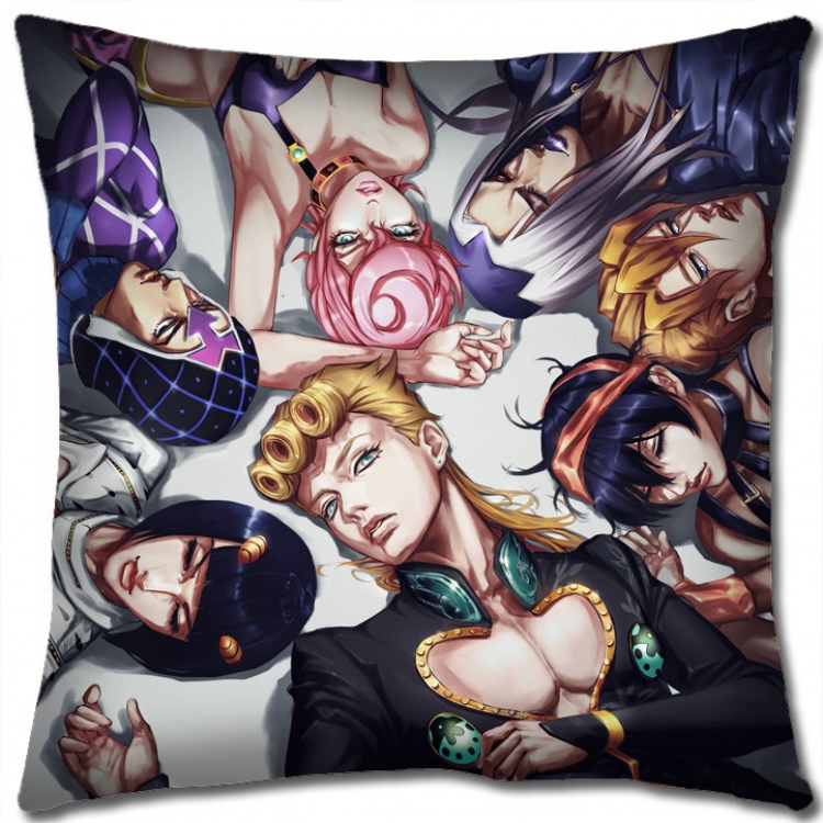 JoJos Bizarre Adventure Anime square full-color pillow cushion 45X45CM NO FILLING J157