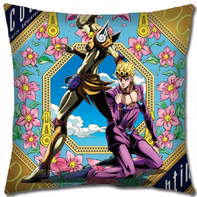 JoJos Bizarre Adventure Anime square full-color pillow cushion 45X45CM NO FILLING J1135