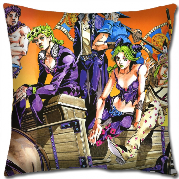 JoJos Bizarre Adventure Anime square full-color pillow cushion 45X45CM NO FILLING J185