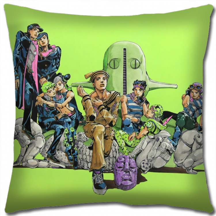 JoJos Bizarre Adventure Anime square full-color pillow cushion 45X45CM NO FILLING  J187