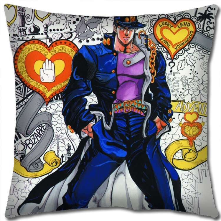 JoJos Bizarre Adventure Anime square full-color pillow cushion 45X45CM NO FILLING J156
