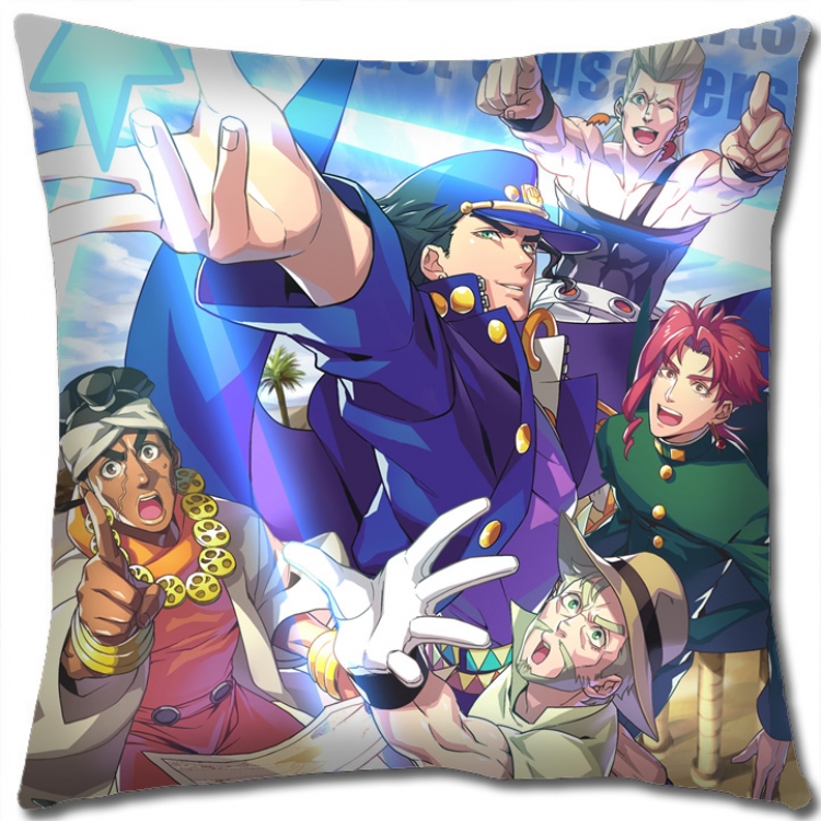 JoJos Bizarre Adventure Anime square full-color pillow cushion 45X45CM NO FILLING J1158