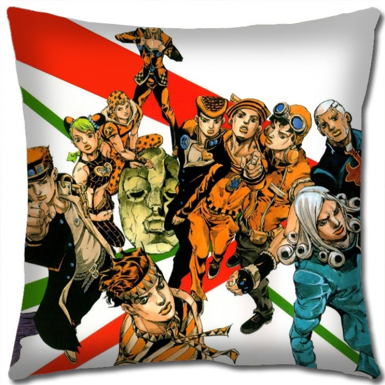 JoJos Bizarre Adventure Anime square full-color pillow cushion 45X45CM NO FILLING J125