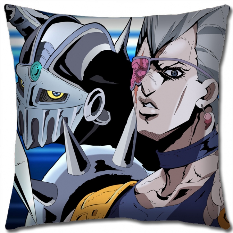 JoJos Bizarre Adventure Anime square full-color pillow cushion 45X45CM NO FILLING J1128