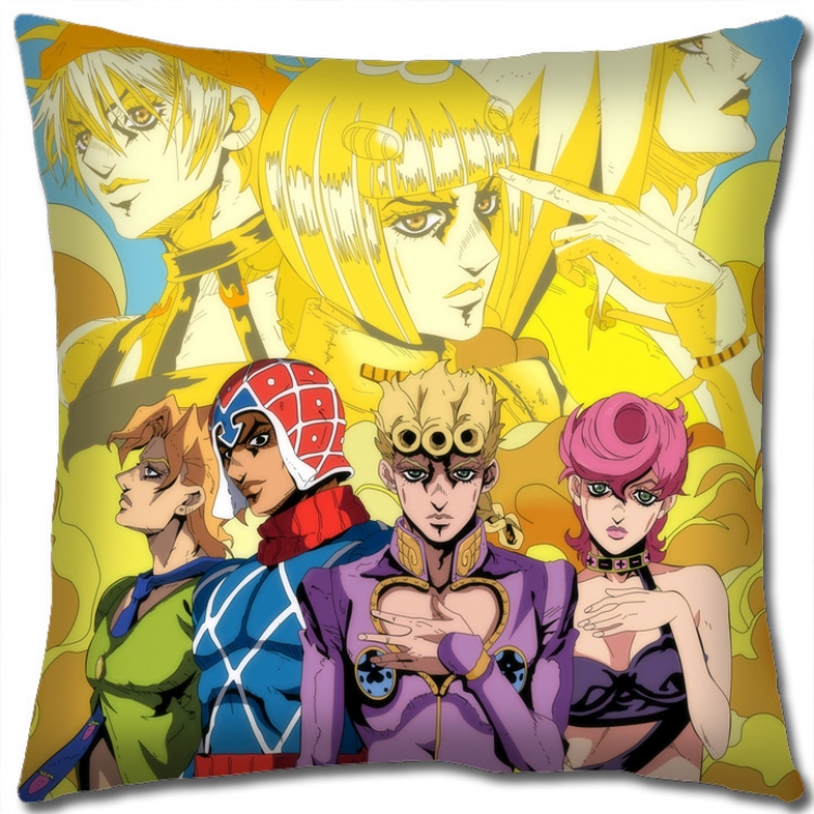 JoJos Bizarre Adventure Anime square full-color pillow cushion 45X45CM NO FILLING J1132