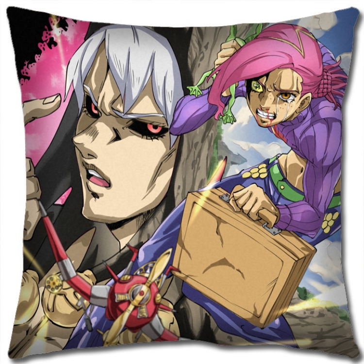 JoJos Bizarre Adventure Anime square full-color pillow cushion 45X45CM NO FILLING J1143