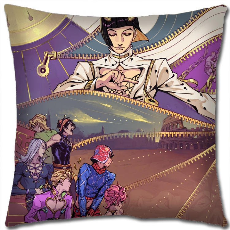 JoJos Bizarre Adventure Anime square full-color pillow cushion 45X45CM NO FILLING J1108
