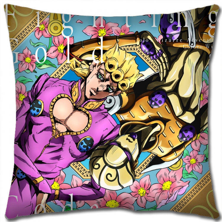 JoJos Bizarre Adventure Anime square full-color pillow cushion 45X45CM NO FILLING J1130