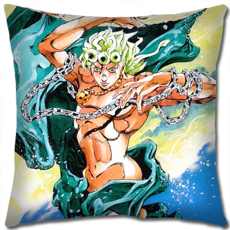 JoJos Bizarre Adventure Anime square full-color pillow cushion 45X45CM NO FILLING J158