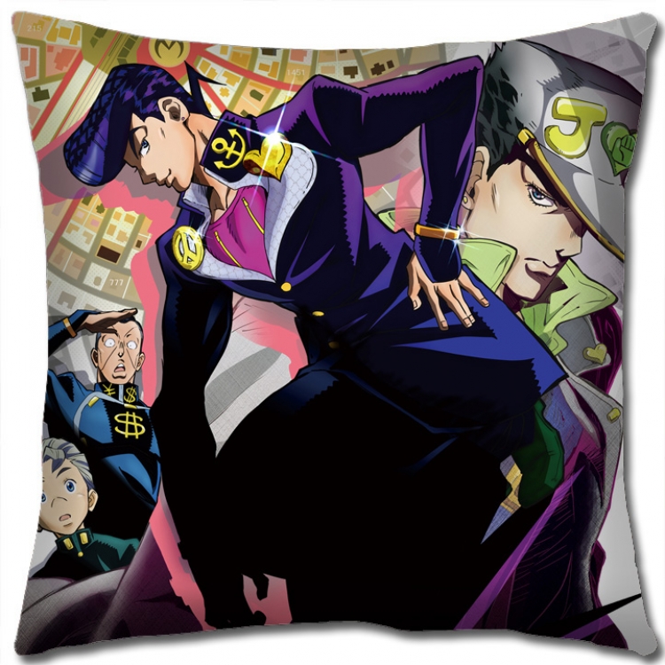 JoJos Bizarre Adventure Anime square full-color pillow cushion 45X45CM NO FILLING J1148