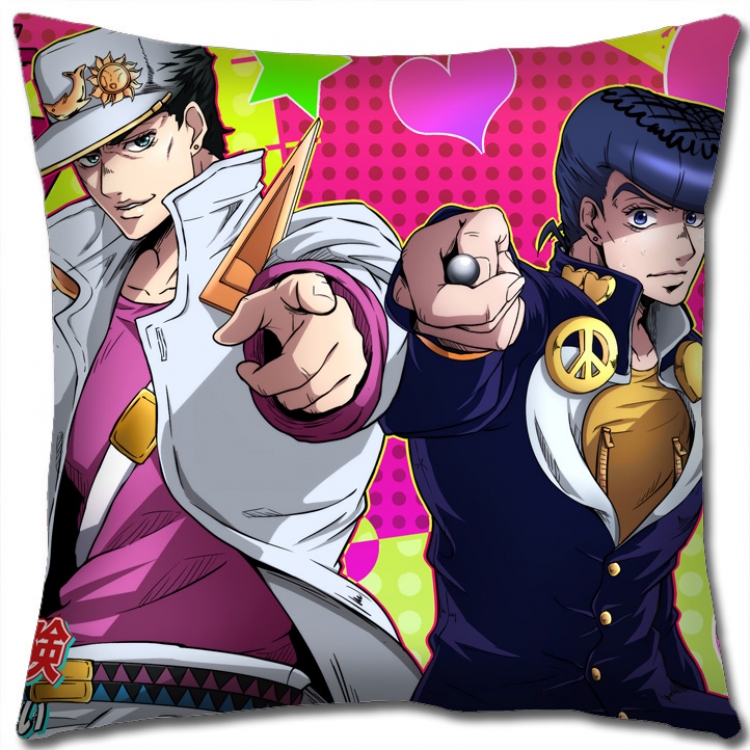 JoJos Bizarre Adventure Anime square full-color pillow cushion 45X45CM NO FILLING J1150