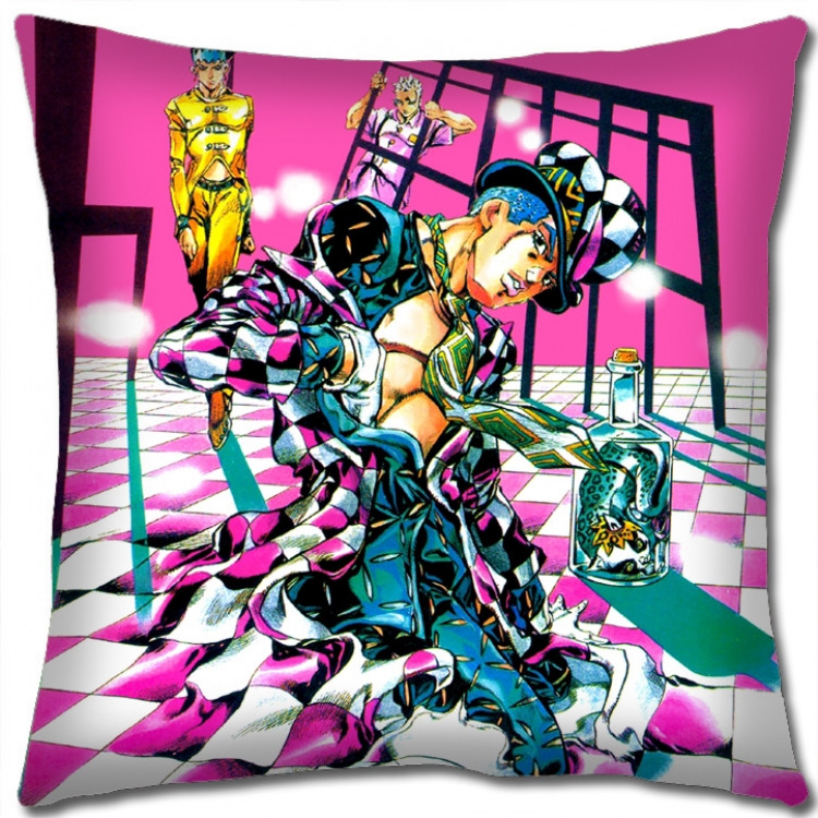 JoJos Bizarre Adventure Anime square full-color pillow cushion 45X45CM NO FILLING J126