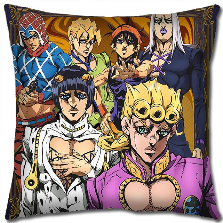 JoJos Bizarre Adventure Anime square full-color pillow cushion 45X45CM NO FILLING J134