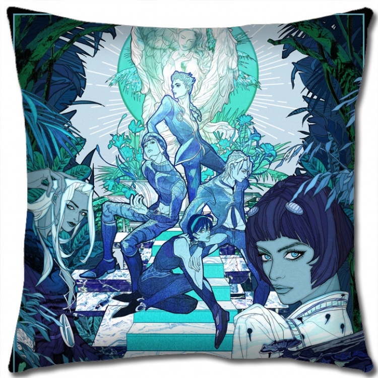 JoJos Bizarre Adventure Anime square full-color pillow cushion 45X45CM NO FILLING J1100