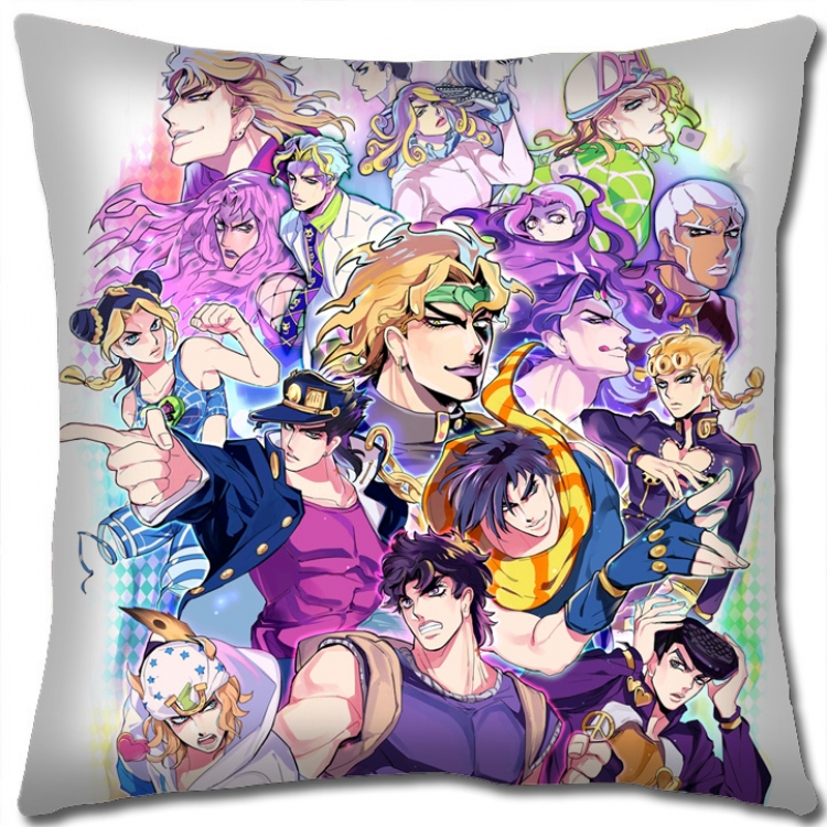 JoJos Bizarre Adventure Anime square full-color pillow cushion 45X45CM NO FILLING J196