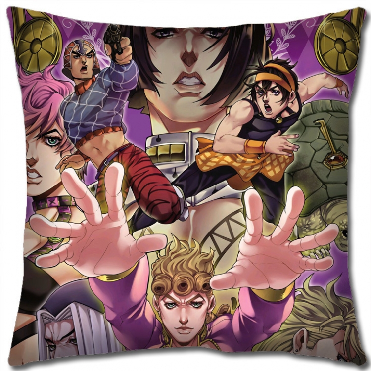 JoJos Bizarre Adventure Anime square full-color pillow cushion 45X45CM NO FILLING J116