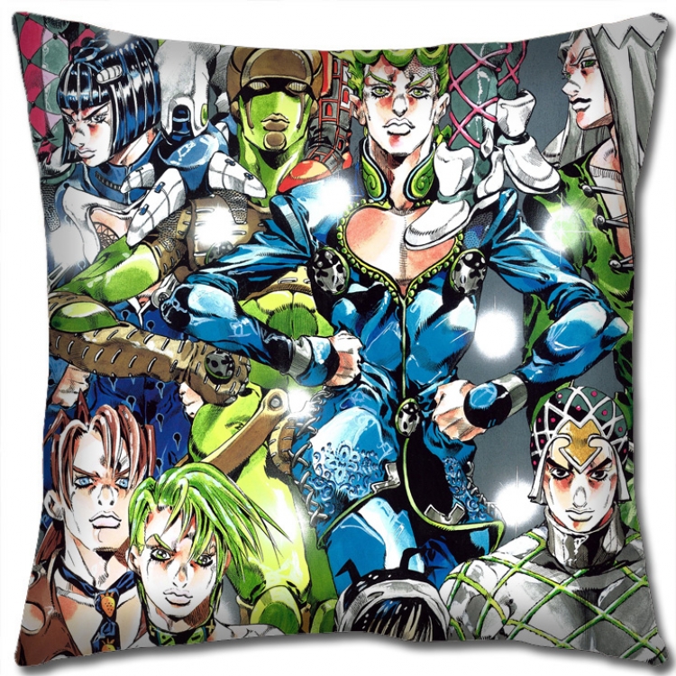 JoJos Bizarre Adventure Anime square full-color pillow cushion 45X45CM NO FILLING J18