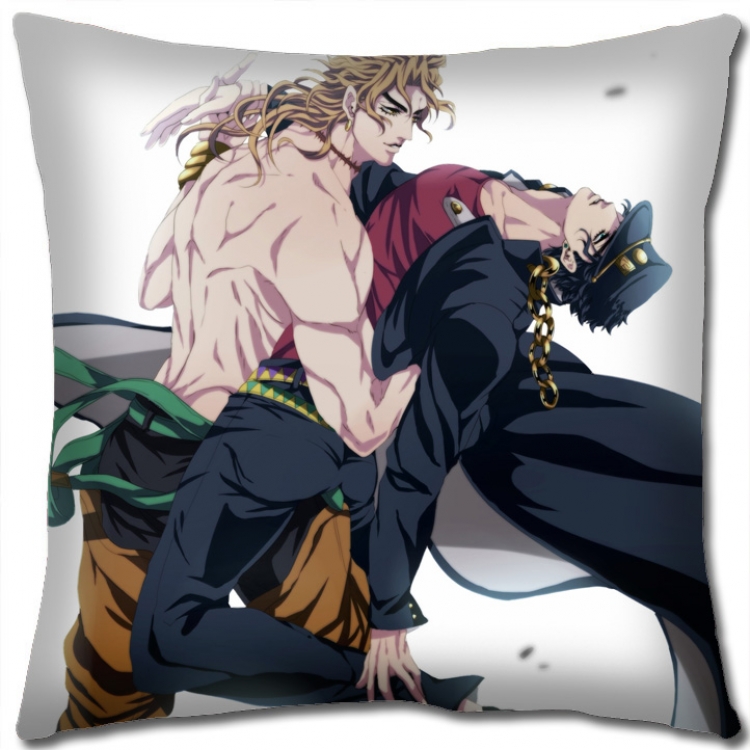JoJos Bizarre Adventure Anime square full-color pillow cushion 45X45CM NO FILLING J1156