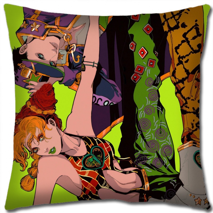 JoJos Bizarre Adventure Anime square full-color pillow cushion 45X45CM NO FILLING J15