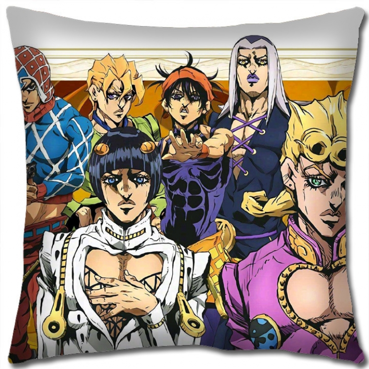JoJos Bizarre Adventure Anime square full-color pillow cushion 45X45CM NO FILLING J194