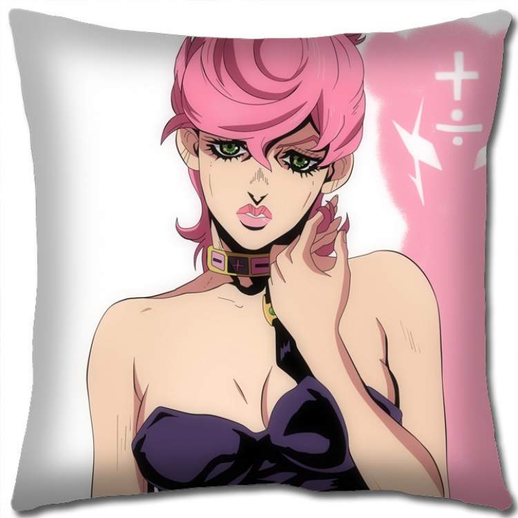 JoJos Bizarre Adventure Anime square full-color pillow cushion 45X45CM NO FILLING J1127