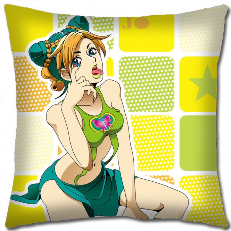 JoJos Bizarre Adventure Anime square full-color pillow cushion 45X45CM NO FILLING J1157