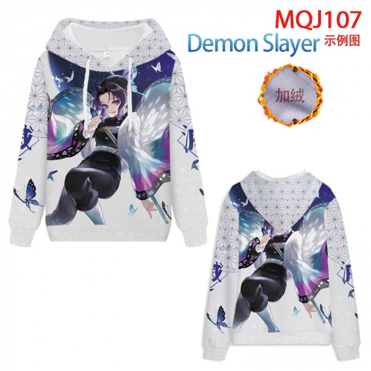 Demon Slaver Kimets hooded plus fleece sweater 9 sizes from XXS to 4XL  MQJ107