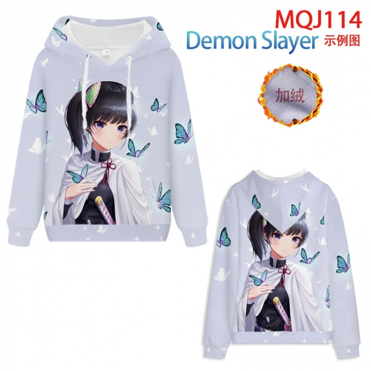 Demon Slaver Kimets hooded plus fleece sweater 9 sizes from XXS to 4XL  MQJ114