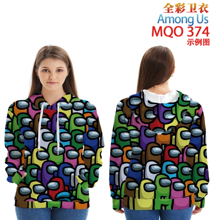 Among Us Full Color Patch pocket Sweatshirt Hoodie  9 sizes from XXS to XXXXL  MQO374