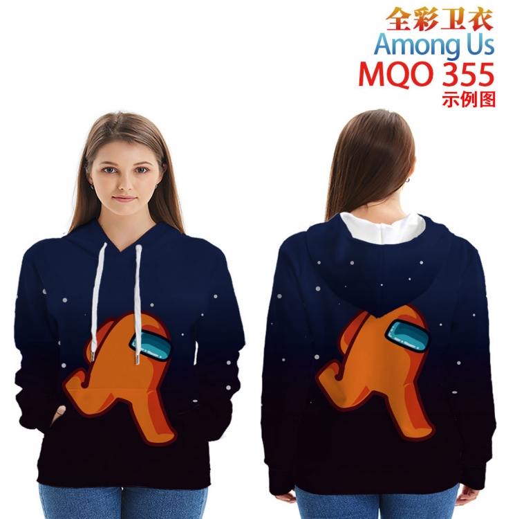 Among Us Full Color Patch pocket Sweatshirt Hoodie  9 sizes from XXS to XXXXL 