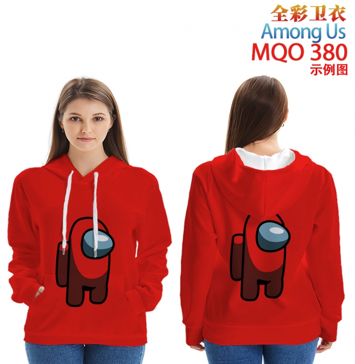 Among Us Full Color Patch pocket Sweatshirt Hoodie  9 sizes from XXS to XXXXL  MQO380