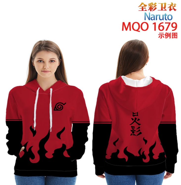 Naruto Full Color Patch pocket Sweatshirt Hoodie  9 sizes from XXS to 4XL MQO1679