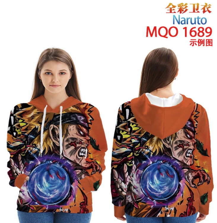Naruto Full Color Patch pocket Sweatshirt Hoodie  9 sizes from XXS to 4XL MQO1689