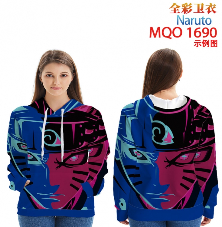 Naruto Full Color Patch pocket Sweatshirt Hoodie  9 sizes from XXS to 4XL MQO1690