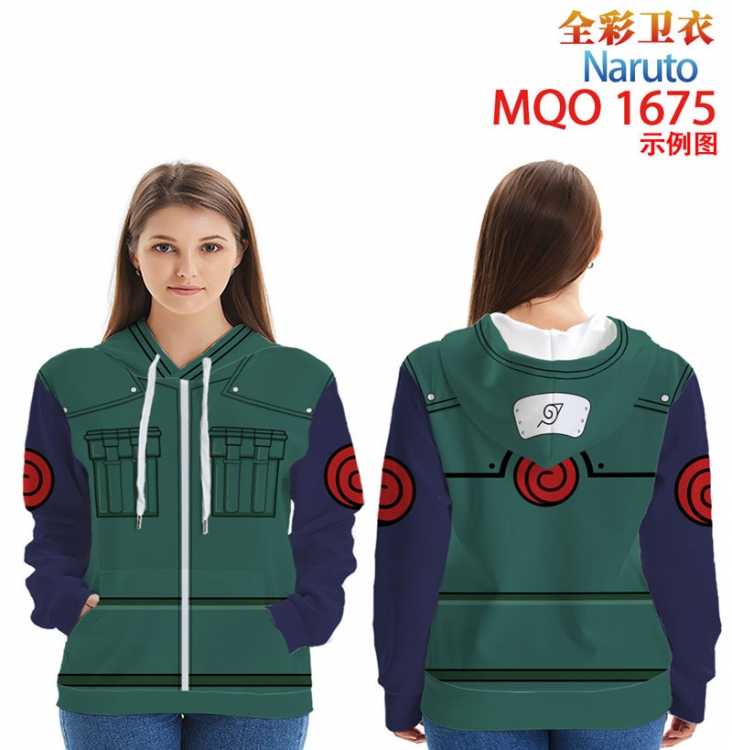 Naruto Full Color Patch pocket Sweatshirt Hoodie  9 sizes from XXS to 4XL MQO1675
