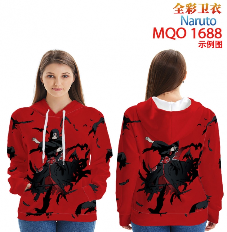 Naruto Full Color Patch pocket Sweatshirt Hoodie  9 sizes from XXS to 4XL MQO1688