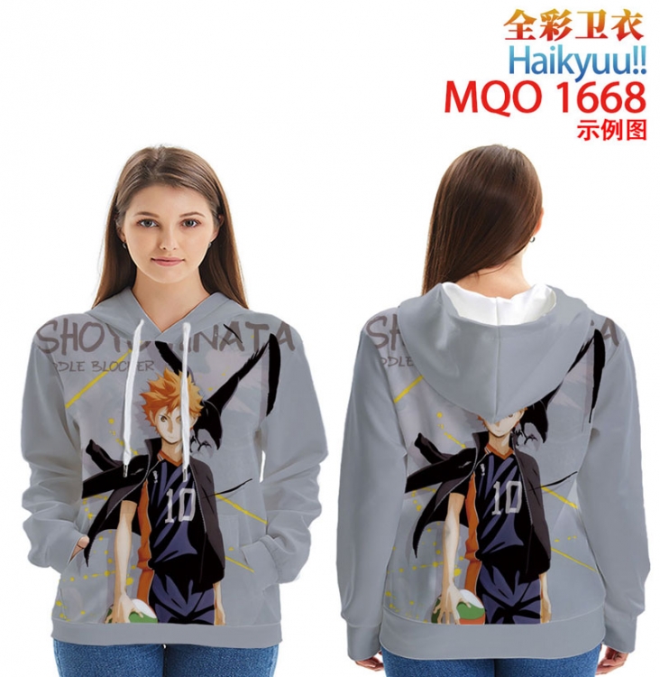 Haikyuu!! Full Color Patch pocket Sweatshirt Hoodie  9 sizes from XXS to 4XL MQO1668