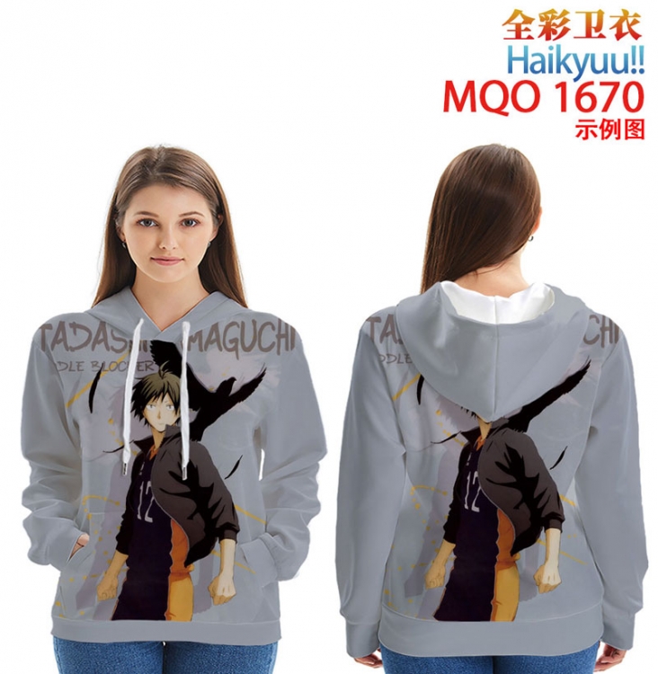 Haikyuu!! Full Color Patch pocket Sweatshirt Hoodie  9 sizes from XXS to 4XL MQO1670