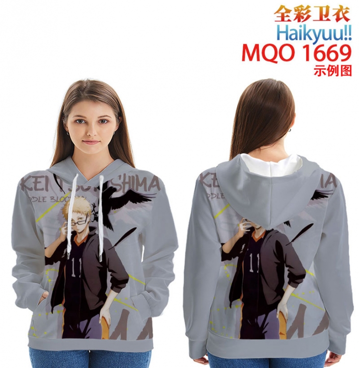 Haikyuu!! Full Color Patch pocket Sweatshirt Hoodie  9 sizes from XXS to 4XL MQO1669