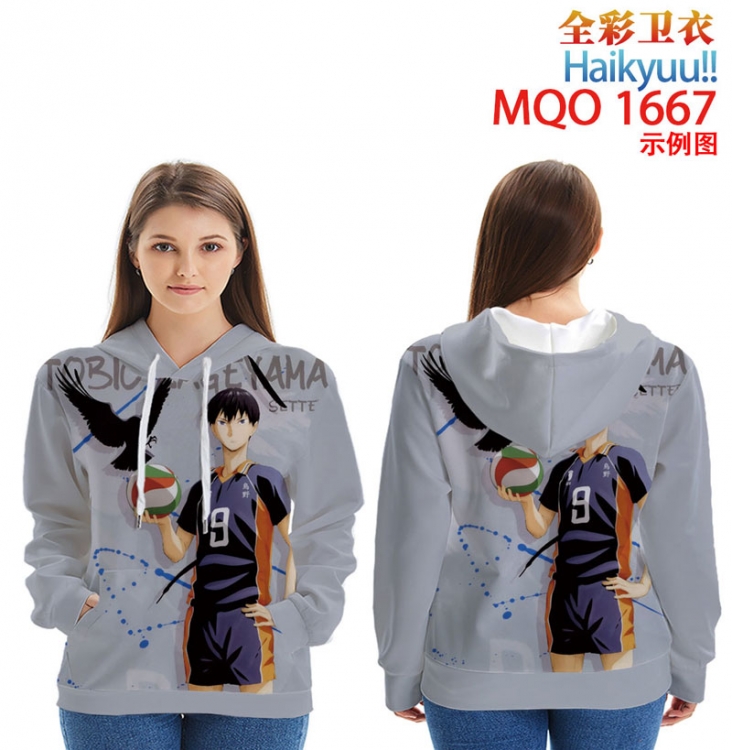 Haikyuu!! Full Color Patch pocket Sweatshirt Hoodie  9 sizes from XXS to 4XL MQO1667