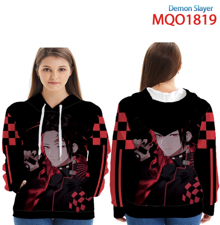 Demon Slayer Kimets Full Color Patch pocket Sweatshirt Hoodie  9 sizes from XXS to 4XL  MQO1819