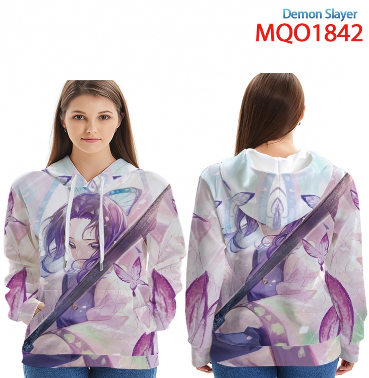 Demon Slayer Kimets Full Color Patch pocket Sweatshirt Hoodie  9 sizes from XXS to 4XL  MQO1842